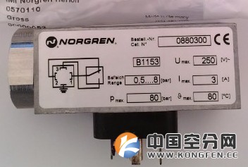 NORGREN诺冠压力开关0880300现货