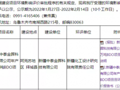 总投资51亿元！新疆新建30万吨BDO