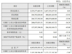 金宏气体2024年净利润同比下降36.29%